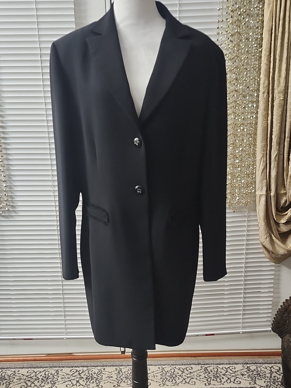 bill blass Black Long Women's Blazer Jacket